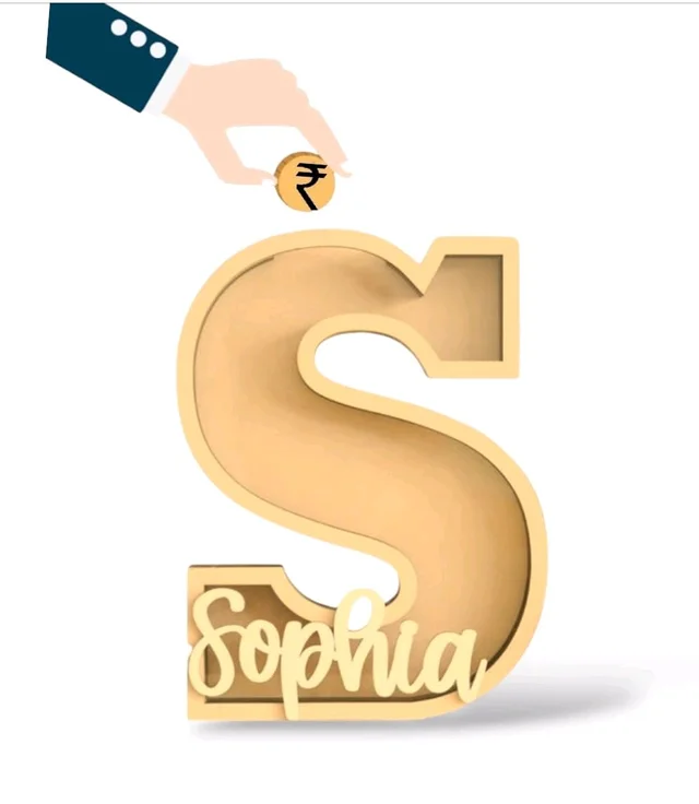 Monogram/ Letter / Alphabet Piggy Bank