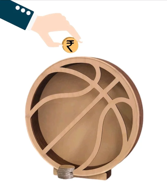 Self Standing Piggy Bank - Volleyball - 8 Inches, DIY