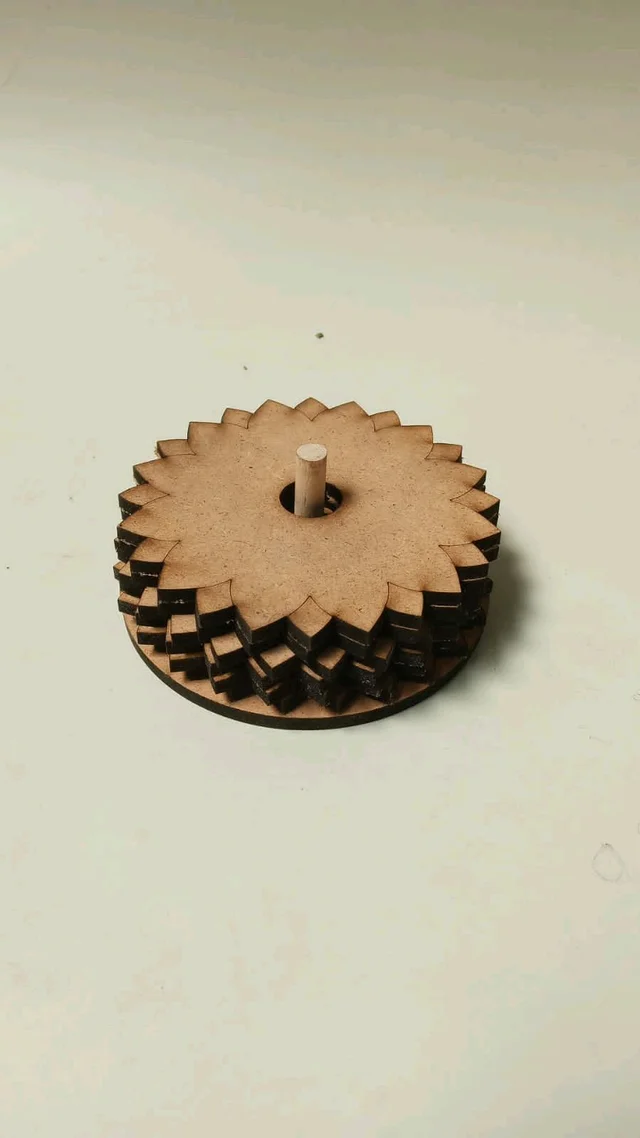 Floral Coaster Set With Stand - 4