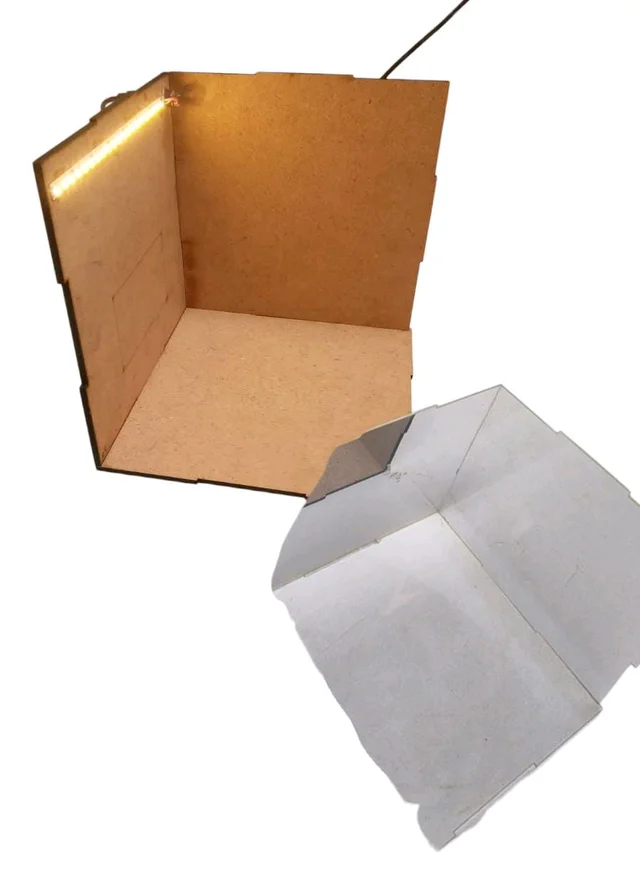 DIY Closed RoomBox / Dollhouse - With Acrylic Cover And LED Light - 10*10*10 Inches
