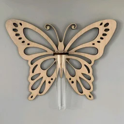 Butterfly Shaped Wall Planter Wooden Wall-Mounted Plant Rack For Propagation
