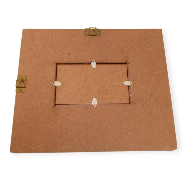 MDF Double Floating Varmala Preservation Frame With Gold Border - 20 * 16 * 1 Inch