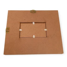MDF Double Floating Varmala Preservation Frame With Gold Border - 20 * 16 * 1 Inch