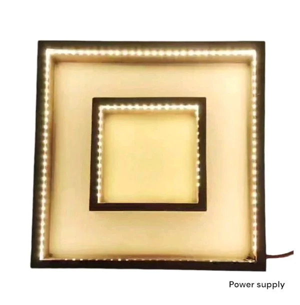 LED Lights - Teakwood Double Frame - With Photo Frame - 14 * 10 * 1.5 Inch