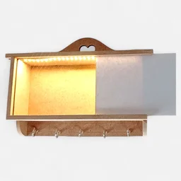 Shadow Box with Key Holder - 10 * 8 * 2.5 inches