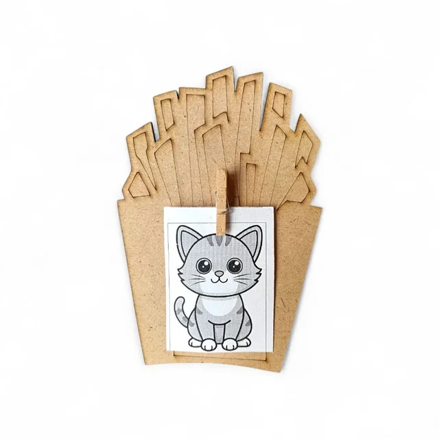 French Fries - Photo Fridge Magnet - 10 pcs