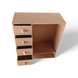 Doll House with Drawer Doll Cloth Hanger Organizer - 20*18*8 inches