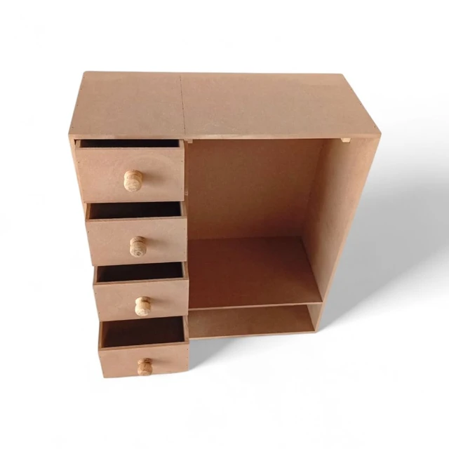 Doll House with Drawer Doll Cloth Hanger Organizer - 20*18*8 inches