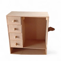 Doll House with Drawer Doll Cloth Hanger Organizer - 20*18*8 inches