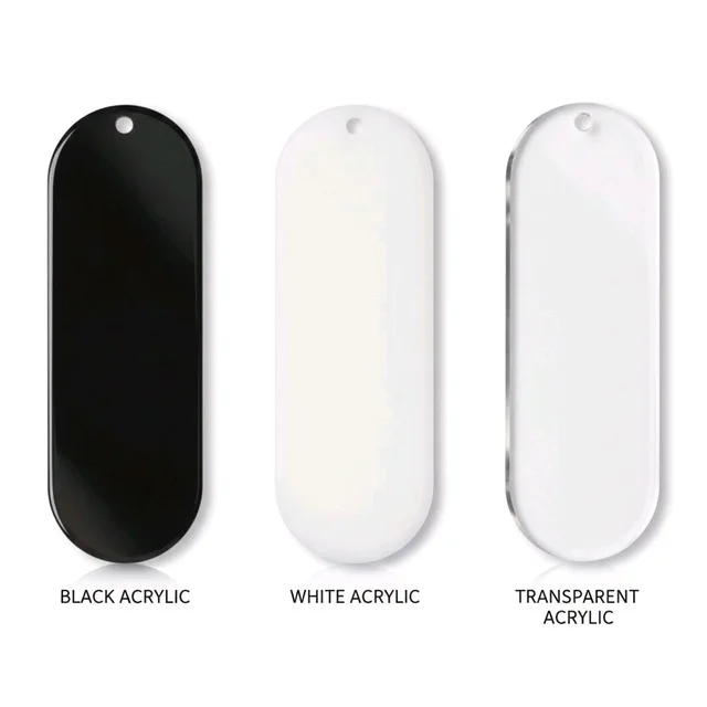 Acrylic Book Marker - B - White, Set of 50