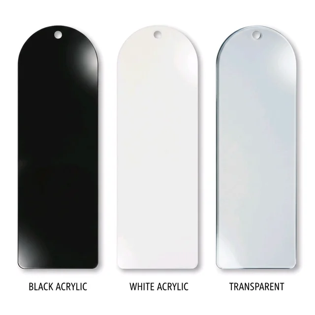 Acrylic Book Marker - F - Black, Set of 50