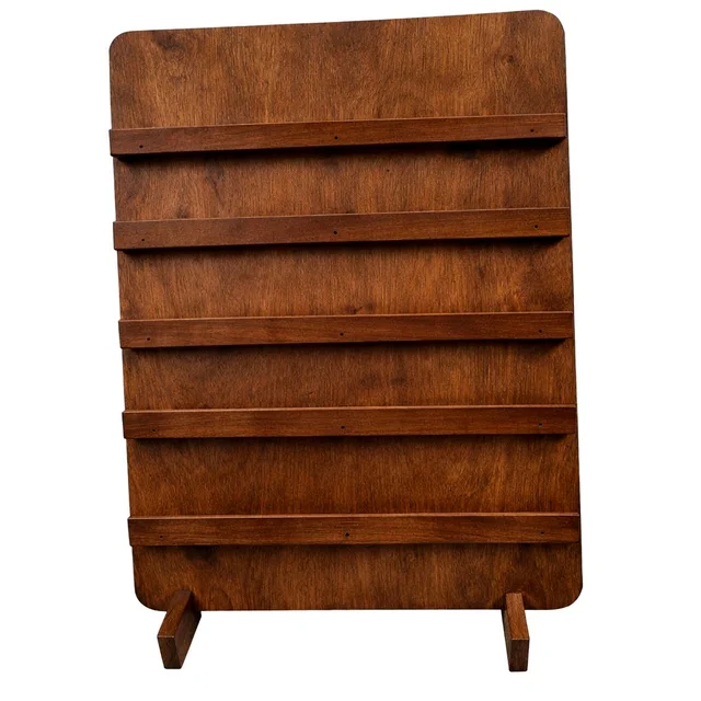 Display Stand - Walnut - dismantling Stand Jewelry / Earring Card Display - Large