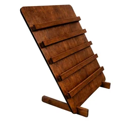 Display Stand - Walnut - dismantling Stand Jewelry / Earring Card Display - Large