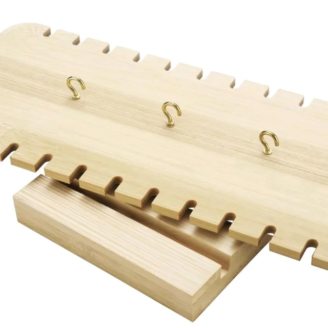 L- Shaped Wooden Necklace Display Holder