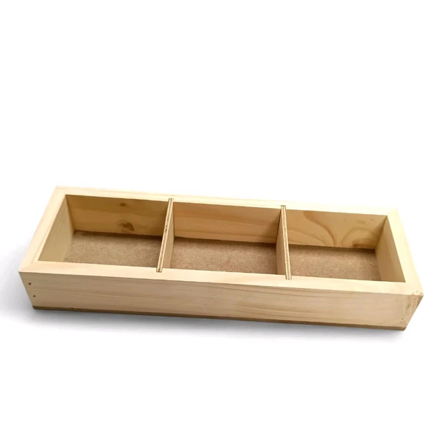 Wooden Dry Fruits Box With Partition - Set of 8