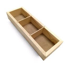 Wooden Dry Fruits Box With Partition - Set of 8