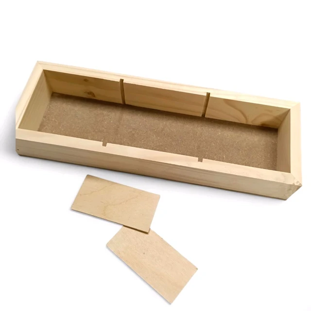 Wooden Dry Fruits Box With Partition - Set of 8