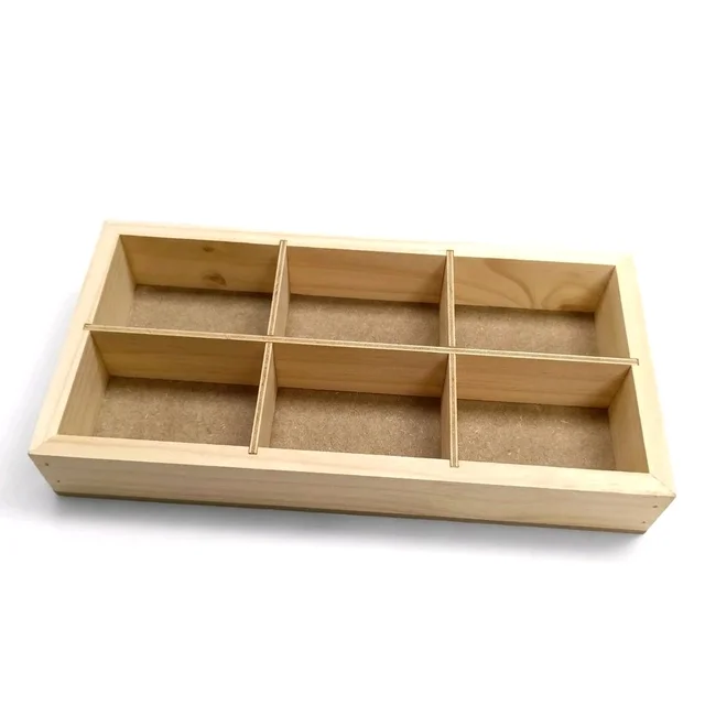 Pinewood Shadow Box / Dryfruits Partition Box / Gift Box