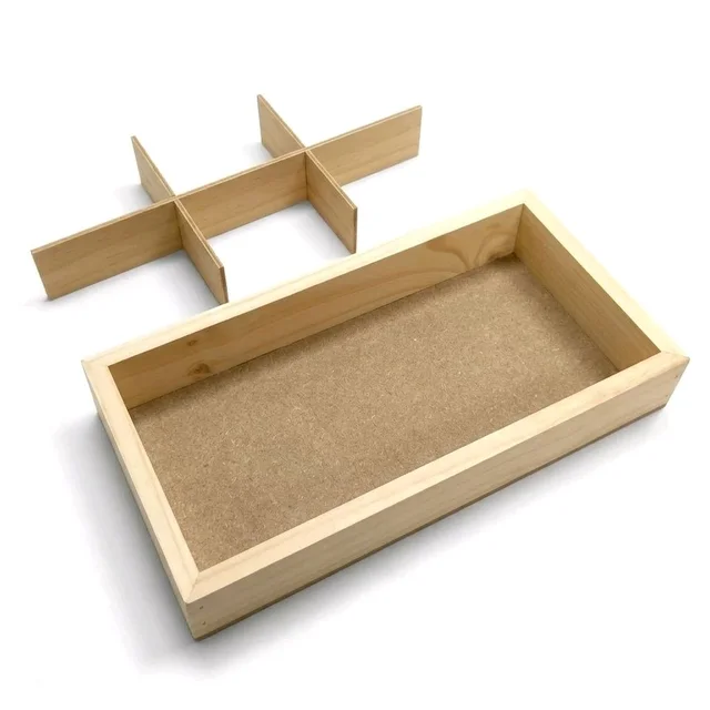 Pinewood Shadow Box / Dryfruits Partition Box / Gift Box