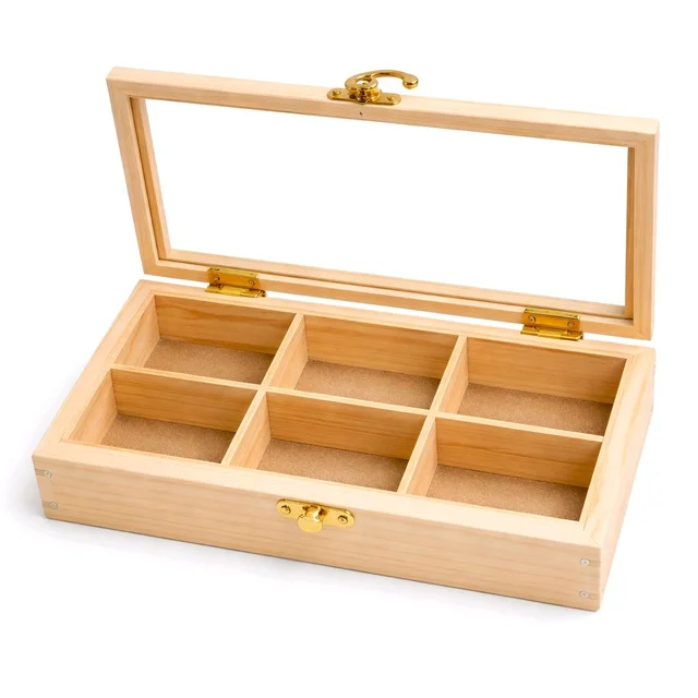 Pinewood Shadow Box / Dryfruits Partition Box / Gift Box