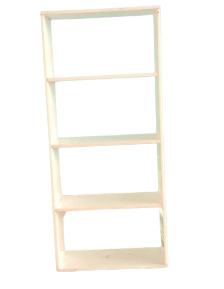 DIY Miniature white Acrylic Shelf / Rack - 5 pcs