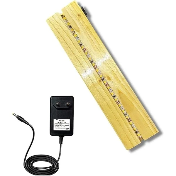 Pinewood Wooden Stand / Base LED Lamp - 18"