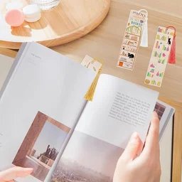 UV Printed Designer Acrylic Bookmark – Custom Artwork Bookmark - SET of 24 pcs