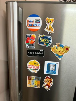 Custom MDF Fridge Magnet UV printed - 50 Pcs - 4x4 inches