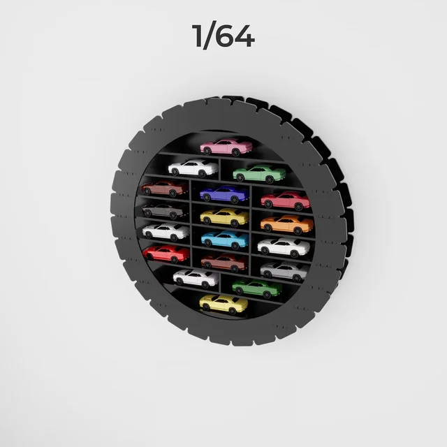 1:64 Scale Model Hot wheels round Display Stand Hot Wheels Car - 3mm Acrylic, Acrylic