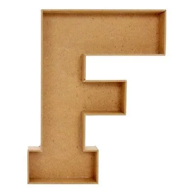 Monogram Letter Chocolate / Flower Fillable Box For Hamper Making / Charcuterie Board - 10 Inch, 4mm, F