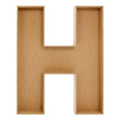 Monogram Letter Chocolate / Flower Fillable Box For Hamper Making / Charcuterie Board - 10 Inch, 4mm, H