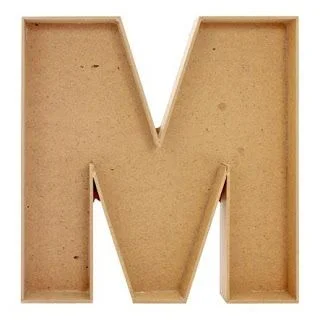 Monogram Letter Fillable Box For Hamper Making - 10 Inch, 4mm, M