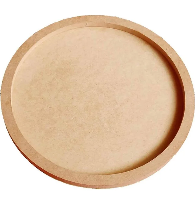 Round name plate with border - Small - 10 x 10 x 0.5, 16mm