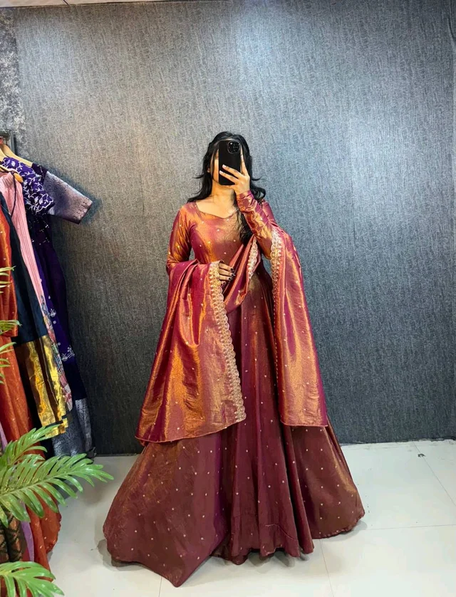 Tissu Gown - Brown, S-36