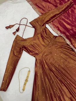 Tissu Gown - Brown, S-36