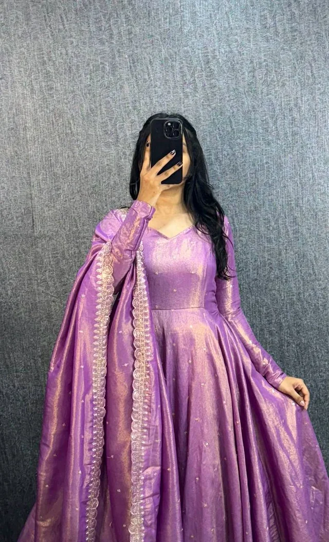 Tissu Gown - Lavender, M-38