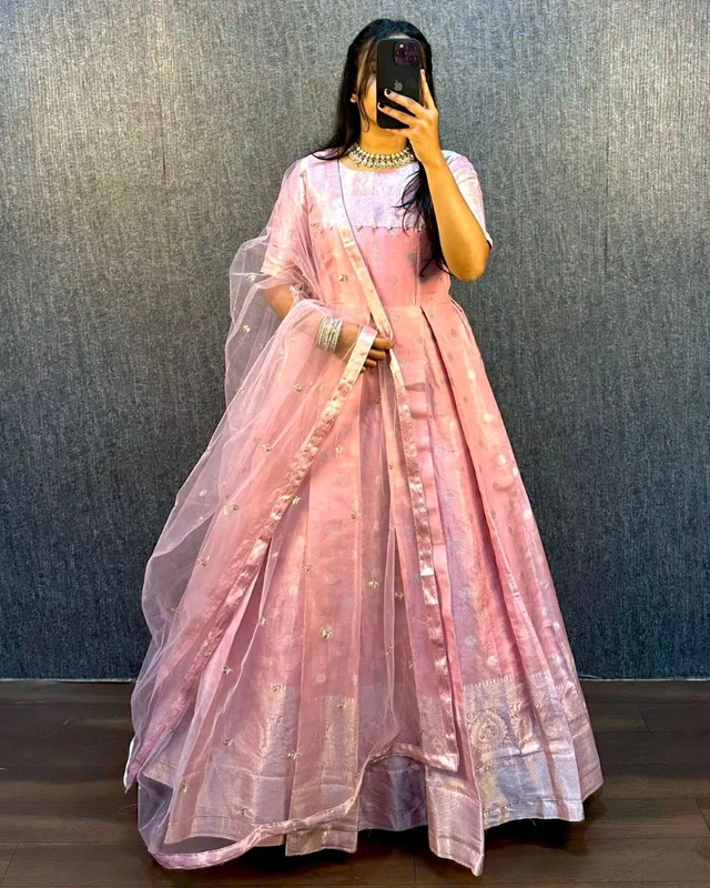 GOWN - Blush Pink, L-40