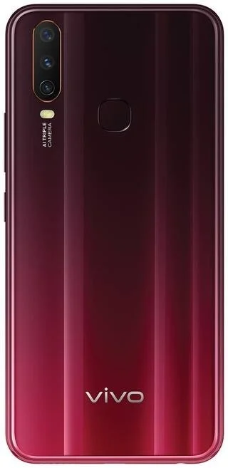 Vivo Y12 64GB 3GB Ram Renewed 6 Month Seller Warranty - 128 GB, Burgundy