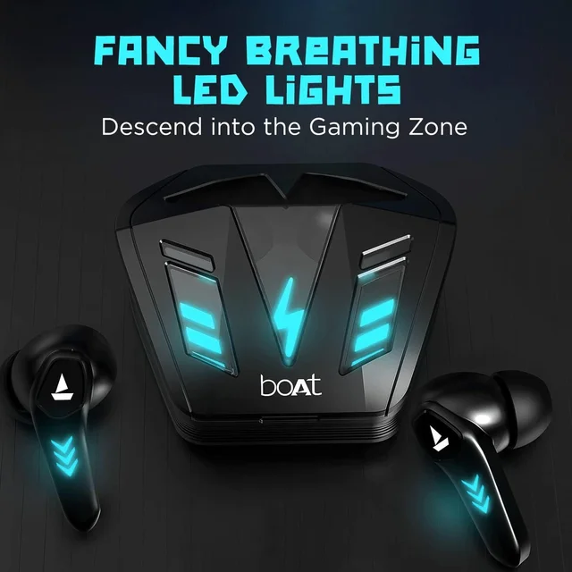 boAt Airdopes 190 True Wireless in Ear Earbuds with Beast Mode(50ms) for Gaming, 40H Playtime, Breathing LEDs, Signature Sound, Quad Mics Enx Tech, ASAP Charge & BT v5.3 - White