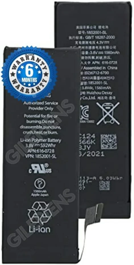 Battery for iPhone 5s A1453 A1533 Mobile Battery with 6 Month Warranty and high Capacity Battery Backup. (for I-Phone 5S)