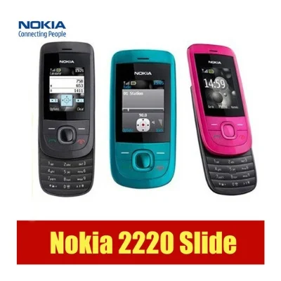 Nokia 2220 Refurbished Mobile Just Like New 1 Month Warranty - Black