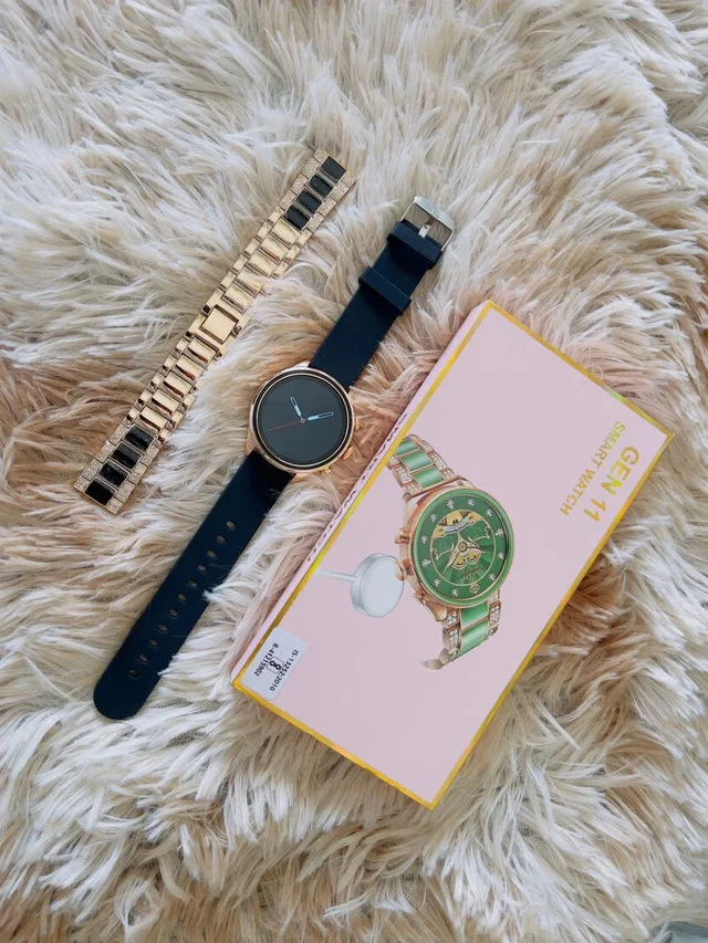 Smartwatch Gen11 Bluetooth Calling With 2 Strap With Logo - Pink