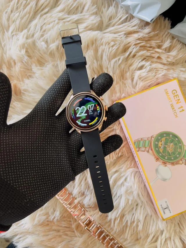 Smartwatch Gen11 Bluetooth Calling With 2 Strap With Logo - Pink
