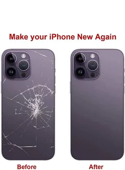 Replacement Part for Rear(Back) Glass Panel Compatible with (iPhone 14 Pro) 7 Day Replacement Warranty - Purple
