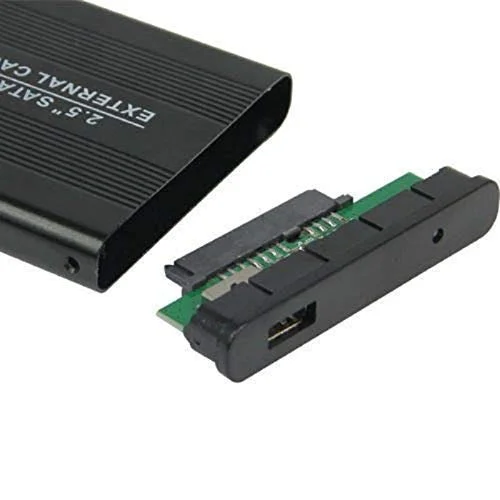 2.5 Inch SATA to USB 2.0 External Hard Drive Enclosure Case for Laptop Hard Disks (Hard Disk Not Included)