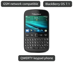 Blackberry 9720 Unlocked GSM OS 7.1 Cell Phone w/QWERTY Keybaord - Black