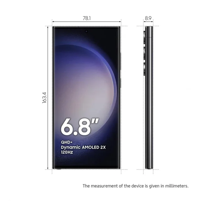 Samsung S23 Ultra Renewed 3 Month Seller Warranty - 256GB, Phantom Black