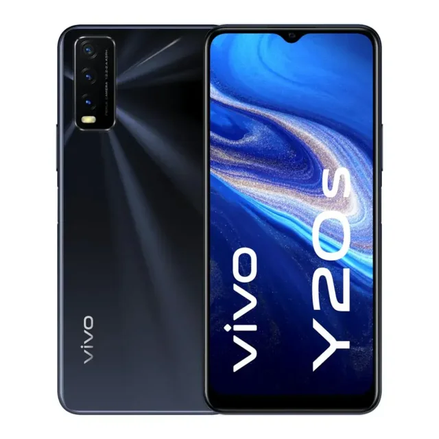Vivo Y20s Dual SIM Purist Blue 8GB RAM 4G Renewed - 128 GB, Black