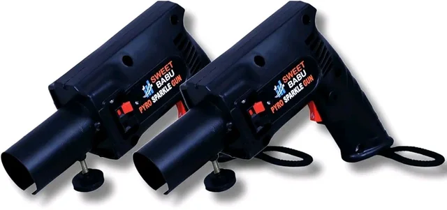 Fire Gun for wedding , Clubbing & Party , anniversary ( Metal) - Black