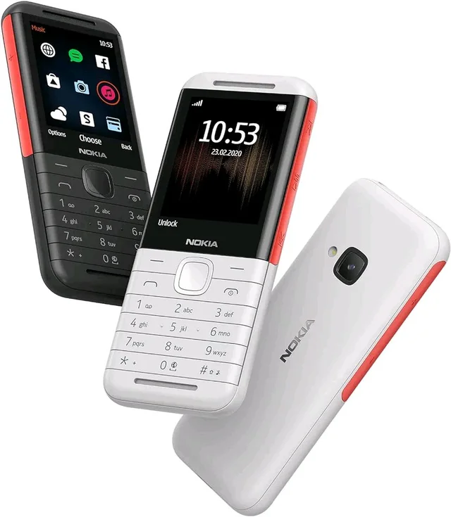 Nokia 5310 Dual SIM Keypad Phone with MP3 Player, Wireless FM Radio and Rear Camera with Flash - White
